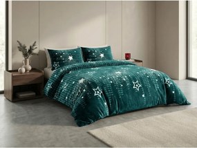 Mikroplüss ágyneműhuzat SKYLINO zöld Ágyneműhuzat mérete: 70 x 90 cm | 140 x 200 cm