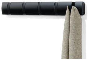 Fekete nyárfa fali fogas Flip – Umbra