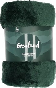 Vastag, bolyhos takaró 150x200 cm zöld üvegzöld Grenland VI