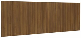 füstös barna tölgyszínű szerelt fali fejtámla 240 x 1,5 x 80 cm