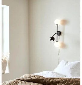 Markslöjd 108255 - Fali lámpa BESIDE 2xG9/20W/230V + 1xGU10/7W/230V fekete