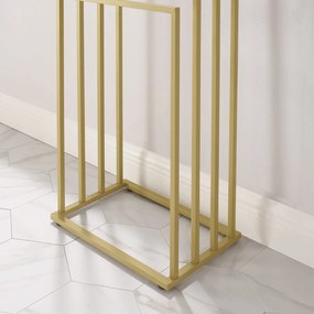 Törölközőtartó LINESTRO fémből 4 karral 93x45cm, arany