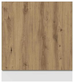 kézműves tölgy szerelt fa mosogatógép-panel 60 x 1,5 x 67 cm
