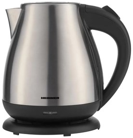 Heinner HEK-17IX - Elektromos vízforraló 1,7 l 2200 W/230 V matt króm/fekete