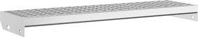 vidaXL horganyzott acél rácsos lépcsőfok 80 x 24 x 7 cm