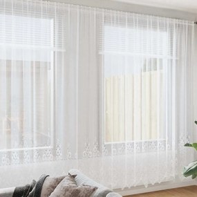 Függönyök függönyökkel Fehér 500 x 260 cm Poliészter