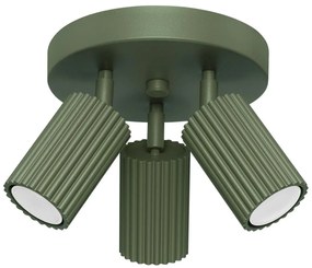 Sollux SL.1620 - Spotlámpa KARBON 3xGU10/10W/230V zöld