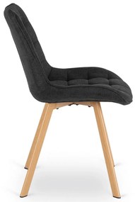 KATHY Kárpitozott Étkezőszék Fekete Színben