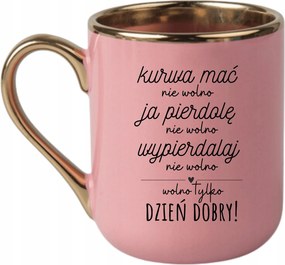 Bögre Elegáns Rózsaszín Arany Rant Vicces Ajándék Csak Jó Reggelt