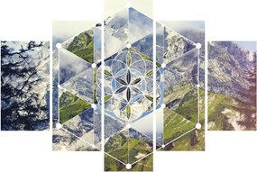 Kép - Geometriai ábra (150x105 cm)
