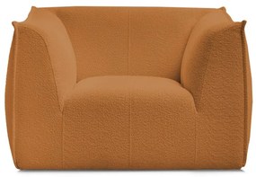 Mustársárga buklé fotel Giorgia – Bobochic Paris