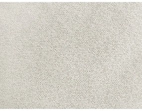 Fehér zsenília kinyitható-tárolóhelyes sarokkanapé (bal oldali-heverő résszel) Roxelane – Bobochic Paris