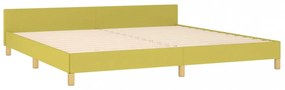 zöld szövet ágykeret matrac nélkül 200 x 200 cm