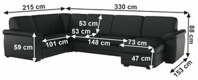 U alakú kanapé Biter U (J). 788015