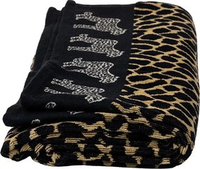 AFRIKA Strandtörölköző barna leopárd 165x90cm