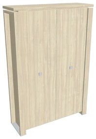 Verno+ S magas gardrób 140 x 46 x 210 cm, akác / vanília
