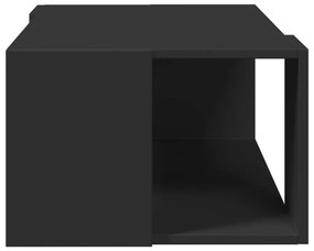 Fekete szerelt fa dohányzóasztal 89,5 x 48 x 30 cm
