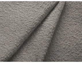 Világosszürke buklé kinyitható tárolóhelyes sarokkanapé (bal oldali-heverő résszel) Kyoto – Cosmopolitan Design