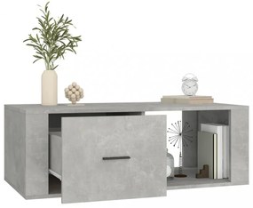 betonszürke szerelt fa dohányzóasztal 100x50,5x35 cm