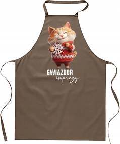 Konyhai Kötény Női férfi karácsonyi pamut nyomott mintás vicces