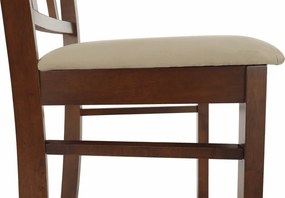 Étkezőszék, dió/bézs, OLEG NEW