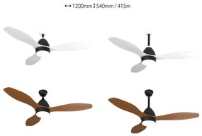 Immax NEO 07141-B-LED Mennyezeti ventilátor NEO LITE FRESCO 18W/230V Tuya Wi-Fi + távirányító