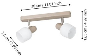Eglo 900715 - Spotlámpa CORATO 2xE14/18W/230V
