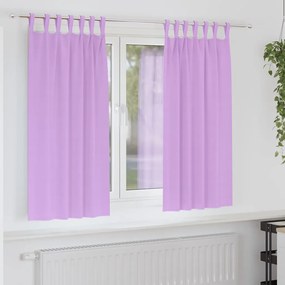 Függönyök függönyökkel 2 pcs Lila 175x140cm Poliészter