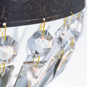 Orion HL 6-1551/1 - Kristály csillár láncon ARILA 1xE27/60W/230V barna/patinás