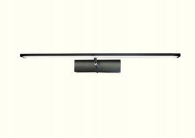 Fürdőszobai fali lámpa LED-es tükör fölé kapcsolóval fekete 65cm