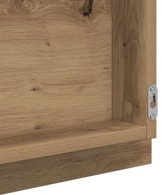 LED Fürdőszobai Tükör Művész Tölgy 40x8.5x37 cm Műgyanta fa