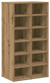 Cipőtartó kézműves tölgy 54x34x100,5 cm műszaki fa