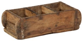Tálcák 4 db 30x14x9 cm Szilárd Fa Újrahasznosított