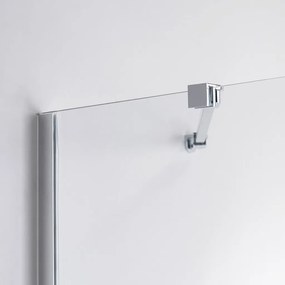 Stuxi Verona 90x110 aszimmetrikus csuklóajtós zuhanykabin 6 mm vízlepergető biztonsági üveggel, króm