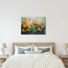 Üveg kép - Virágok (70x50 cm)