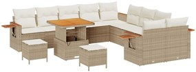 Kerti Kanapé Szett 13 pcs bézs és krémszínű 80 x 80 x 71 cm