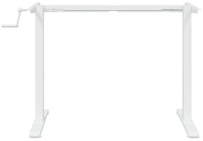 fehér acél álló asztalváz (94-135) x 60 x (70-114) cm