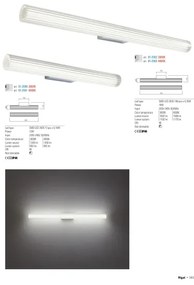 Redo 01-2592 - LED fürdőszobai tükörvilágítás RIGAL LED/18W/230V IP44 króm/fehér