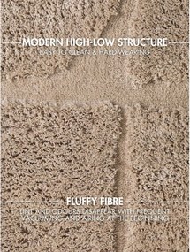 Bézs kézi szövésű kerek szőnyeg ø 160 cm Lambeth Jasper – Ted Baker