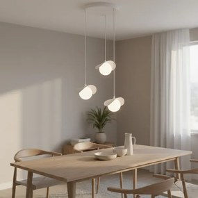 RITUAL kábelre függesztett csillár 3xG9/8W/230V fehér