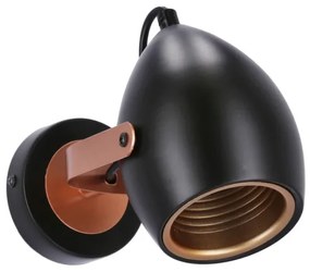 ANICA spotlámpa 1xE14/40W/230V fekete/réz színben