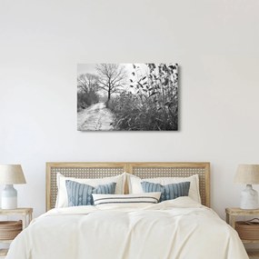 Kép - Mezők télen (90x60 cm)