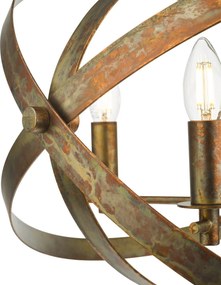 Dar Lighting vintage függeszték nitya réz darnit0564