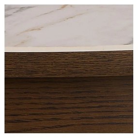 Kerek bővíthető étkezőasztal kerámia asztallappal ø 120 cm Southampton – Actona