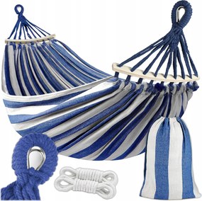 Kerti Függőágy 2 Személyes Hinta Erős Megerősített Fejpánt Nagy Táska