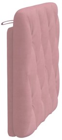 rózsaszín bársony fejtámla párna 80 cm