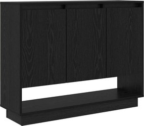 vidaXL Széf Fekete tölgy 97 x 29 x 75 cm Faanyag