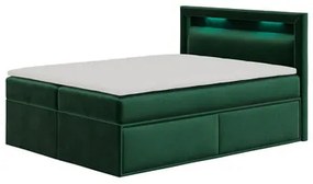 Kárpitozott ágy PRADA, 120x200 cm. Zöld