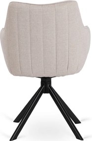 Krzesło Obrotowe MUMBAI Kremowe