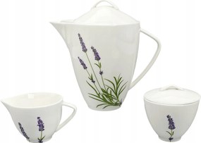 Levendula 5 részes készlet (vízforraló 1600ml, tejeskancsó 150ml, cukortartó 150ml)